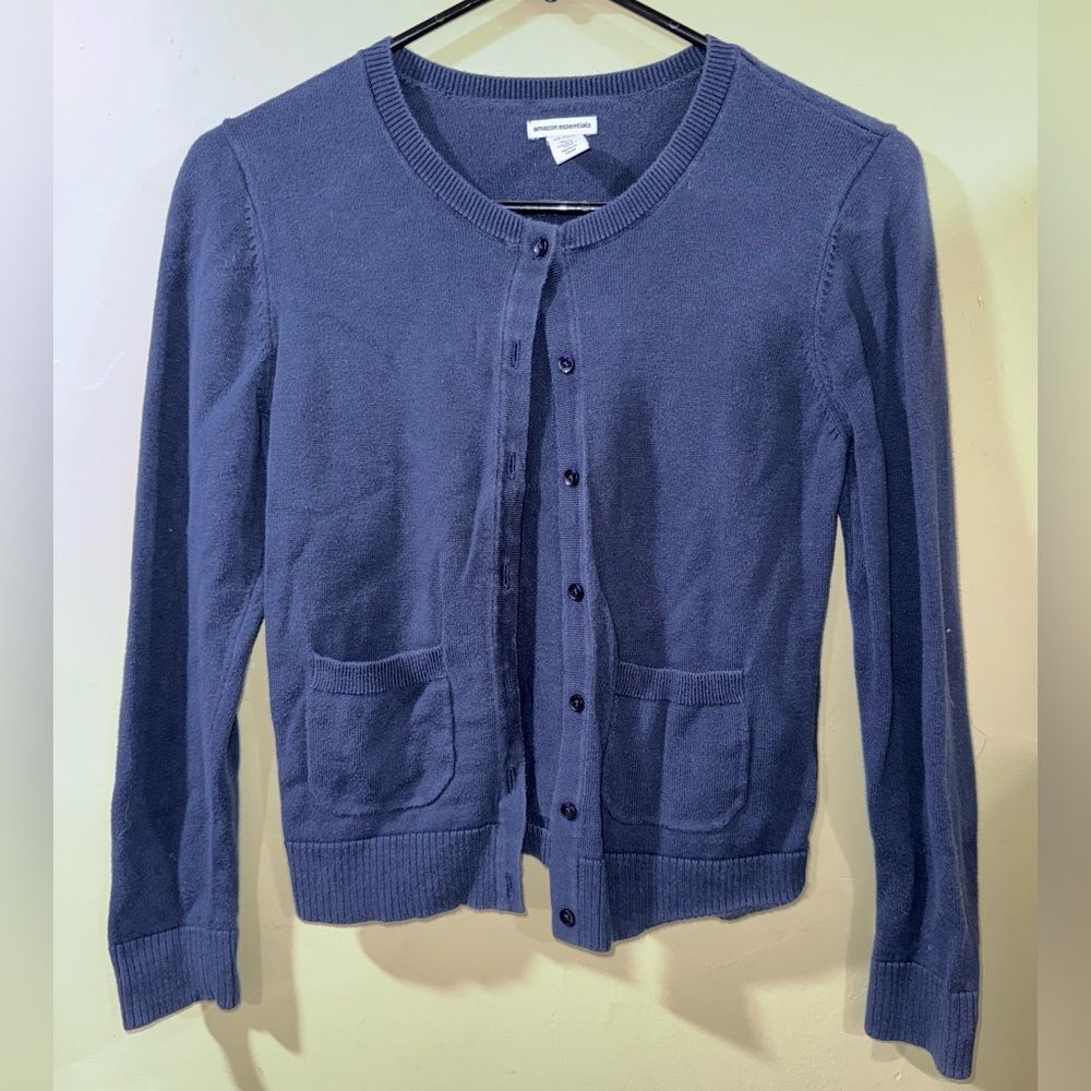 Amazon Essentials size XL Navy Cardigan Sweater